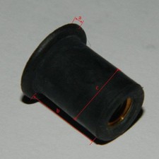 5 Stück  Gummimutter