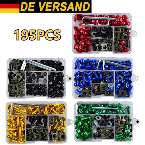 195pcs motorrad schraubenset - motorrad,