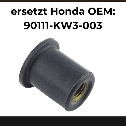 10x gummimutter für honda - honda, |